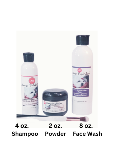 Always Bright Eyes Tear Stain Remover For Dogs and Super Whitening Con